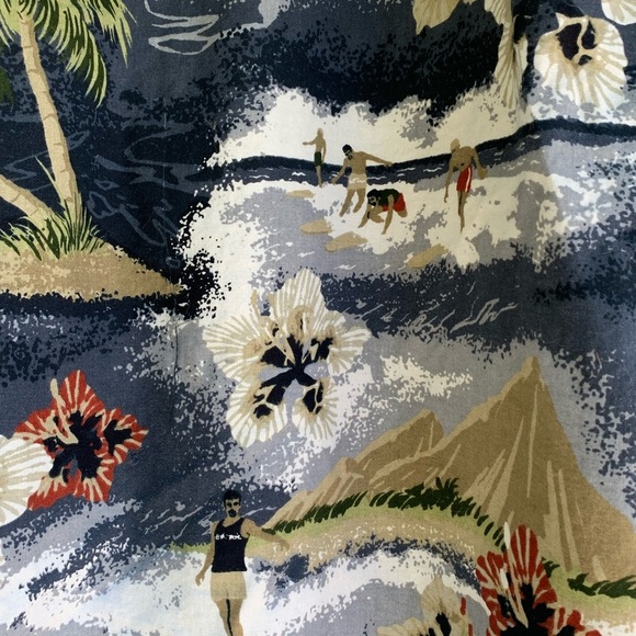 Vintage PCH Tropical Floral Button-Up Shirt Size Large - Picture 6 of 11